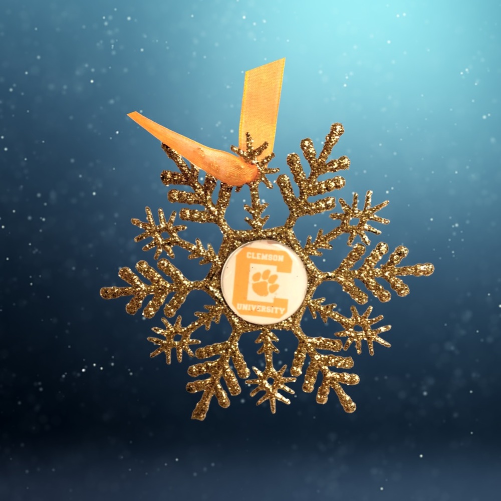 Clemson TIGERS Handmade Snowflake *NEW*